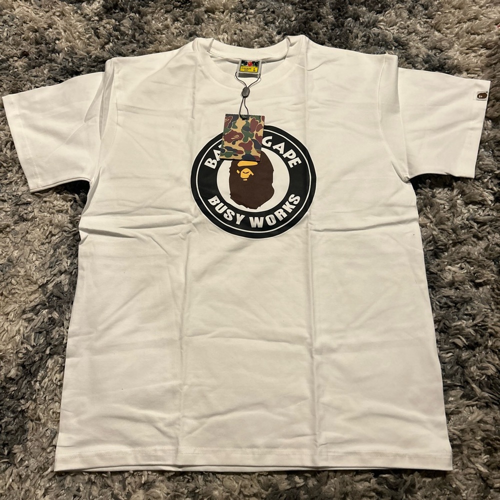 A Bathing Ape White Graphic T-Shirt